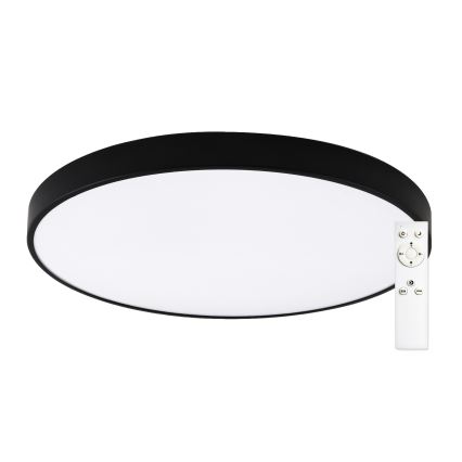 Top Light - dimeriuojamas LED vonios kambario lubinis šviestuvas PETAL LED/60W/230V 3000-6500K IP44 skersmuo 59 cm juodas + nuotolinis valdymas