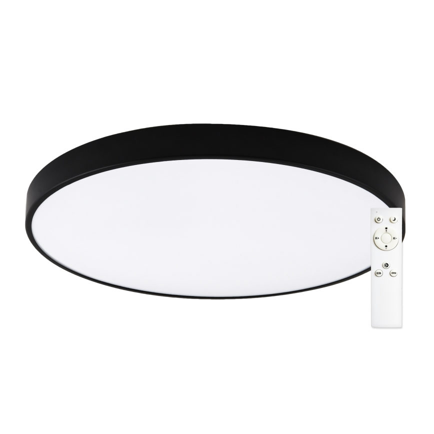Top Light - dimeriuojamas LED vonios kambario lubinis šviestuvas PETAL LED/60W/230V 3000-6500K IP44 skersmuo 59 cm juodas + nuotolinis valdymas