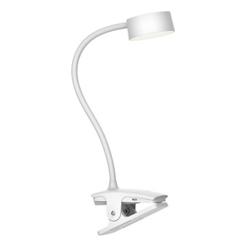 Top Light - LED Dimeruojama lietimui jautri stalynė lempa su spaustuku BELLA LED/4,8W/5V 3000-6500K balta