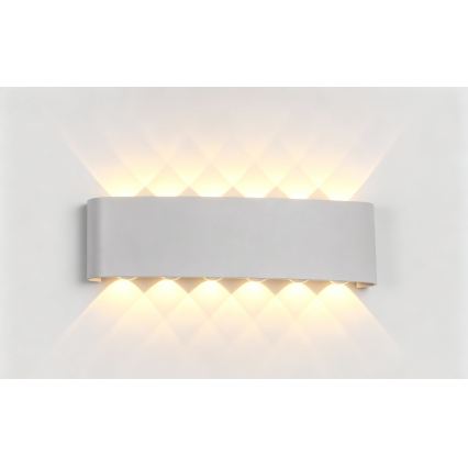Top Light - LED Lauko sieninis šviestuvas RAY LED/10W/230V 3000/4000/6500K IP54 balta