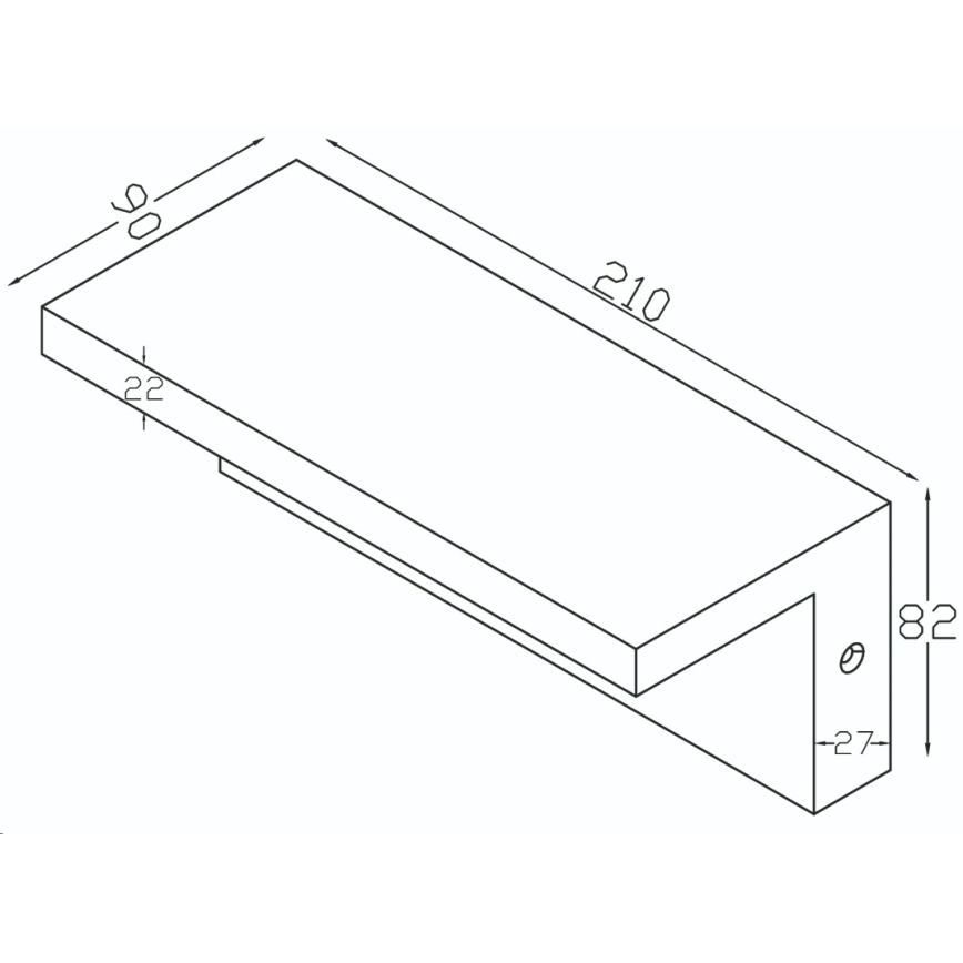 Top Light - LED Lauko sieninis šviestuvas su jutikliu ELON LED/10W/230V 4000K IP54