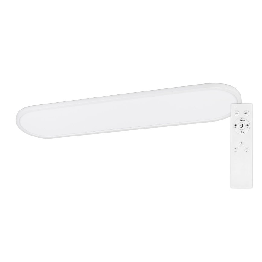 Top Light - Dimeriuojamas lubinis prigludęs arba pakabinamas šviestuvas OVAL LED/36W/230V 3000-6500K balta + nuotolinis valdymas