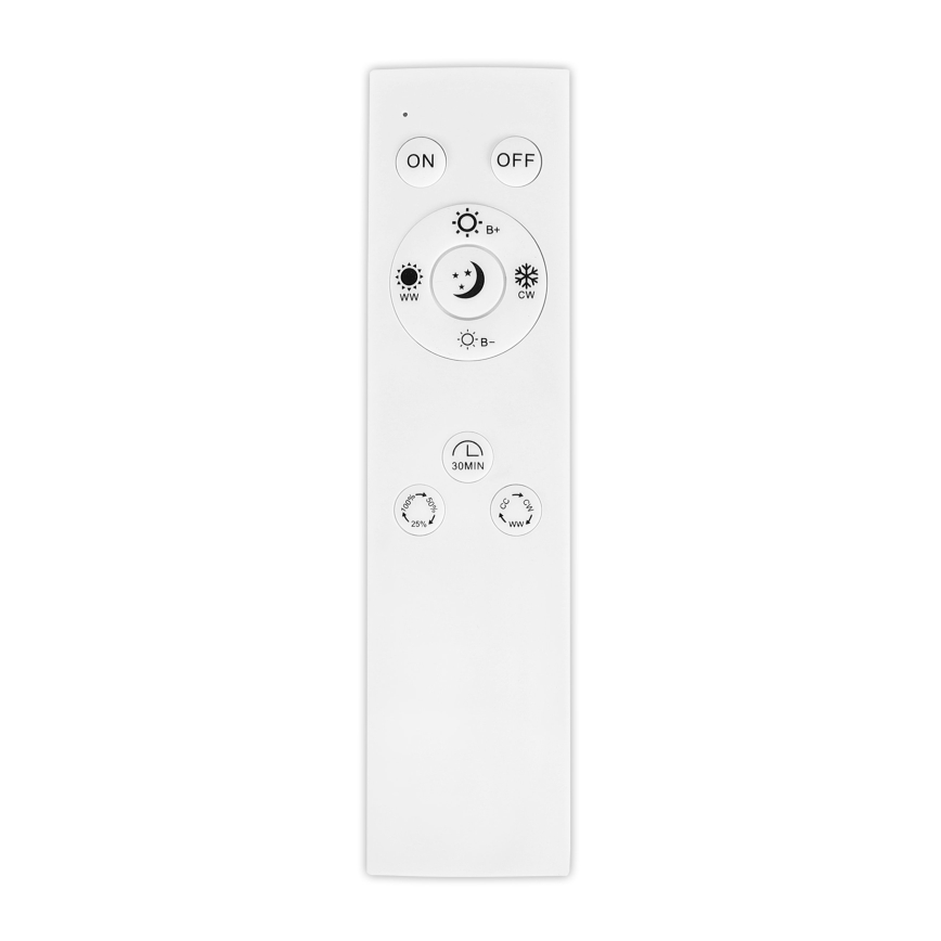 Top Light - Dimeriuojamas lubinis prigludęs arba pakabinamas šviestuvas OVAL LED/36W/230V 3000-6500K balta + nuotolinis valdymas