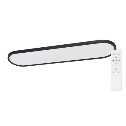 Top Light - Reguliuojamas LED lubinis prigludęs/pakabinamas šviestuvas OVAL LED/36W/230V 3000-6500K juodas + nuotolinis valdymas