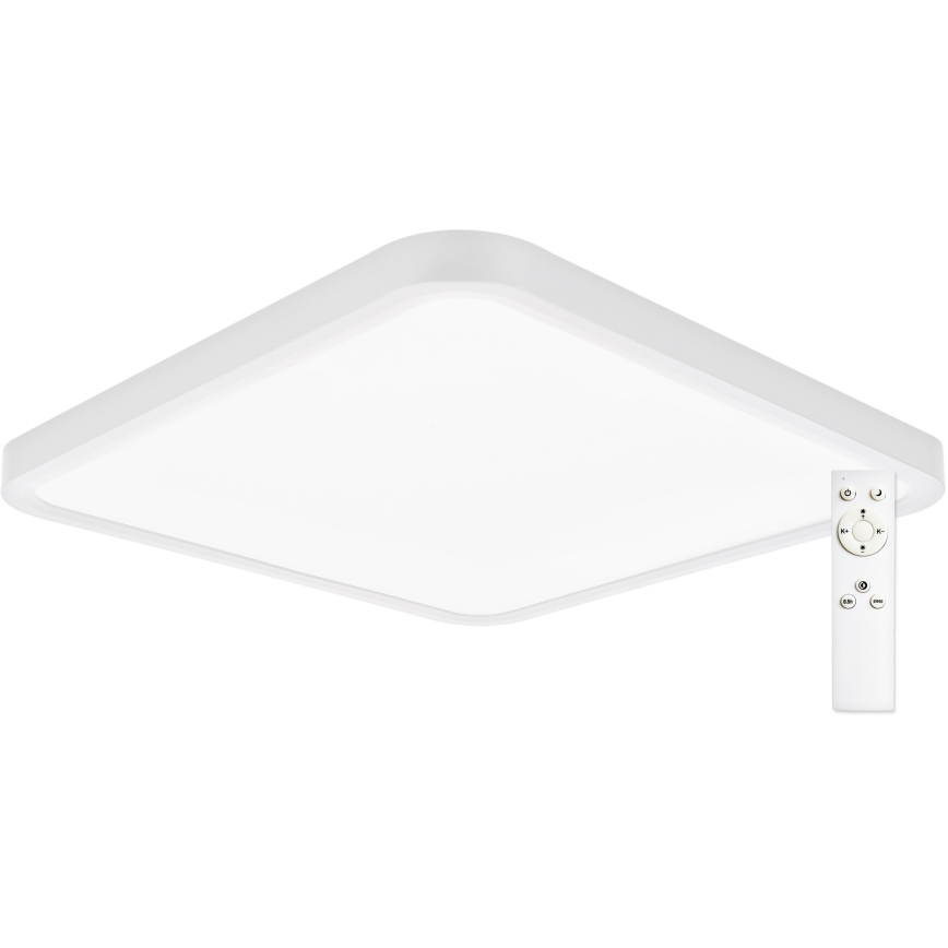 Top Light - LED Pritemdomas lubinis šviestuvas REVIT LED/36W/230V 3000-6500K 40x40 cm balta + nuotolinio valdymo pultas