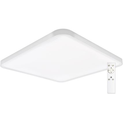 Top Light - LED Pritemdomas lubinis šviestuvas REVIT LED/50W/230V 3000-6500K 50x50 cm balta + nuotolinio valdymo pultas
