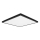 Top Light - LED lubinis vonios šviestuvas ONYX LED/24W/230V IP44 3000/4000/6500K 38x38 cm juoda