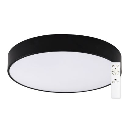 Top Light - LED pritemdomas lubinis vonios šviestuvas PETAL LED/48W/230V IP44 3000-6500K diametras 48 cm juoda + nuotolinio valdymo pultas