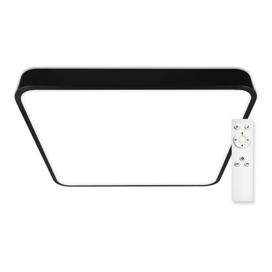 Top Light - LED Pritemdomas lubinis šviestuvas METAL LED/60W/230V kampinis juoda + nuotolinio valdymo pultas