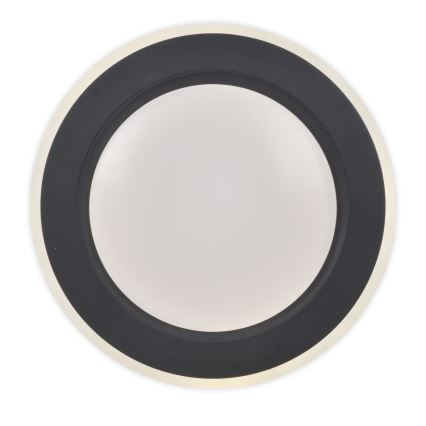 Top Light - LED Pritemdomas lubinis šviestuvas NORMAN LED/51W/230V diametras 39 cm juoda + nuotolinio valdymo pultas