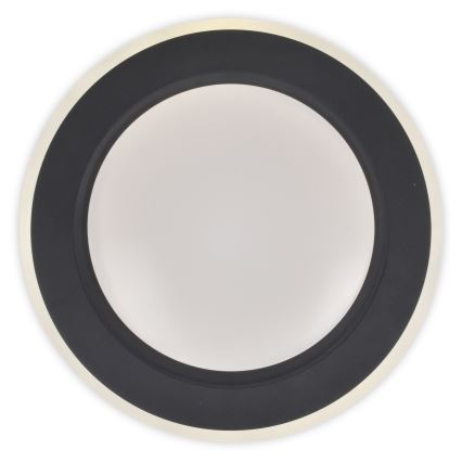 Top Light - LED Pritemdomas lubinis šviestuvas NORMAN LED/60W/230V diametras 49 cm juoda + nuotolinio valdymo pultas