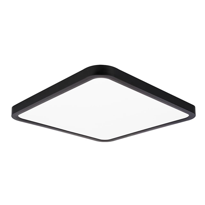 Top Light - LED Pritemdomas lubinis šviestuvas REVIT LED/36W/230V 3000-6500K 40x40 cm juoda + nuotolinio valdymo pultas