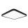 Top Light - LED Pritemdomas lubinis šviestuvas REVIT LED/36W/230V 3000-6500K 40x40 cm juoda + nuotolinio valdymo pultas
