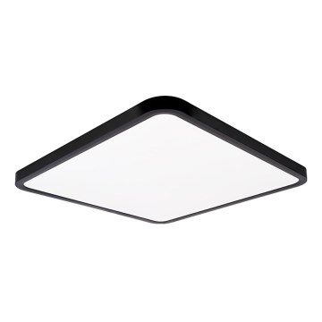 Top Light - LED Pritemdomas lubinis šviestuvas REVIT LED/50W/230V 3000-6500K 50x50 cm juoda + nuotolinio valdymo pultas
