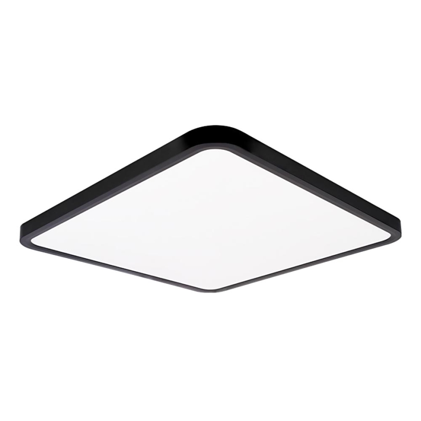 Top Light - LED Pritemdomas lubinis šviestuvas REVIT LED/50W/230V 3000-6500K 50x50 cm juoda + nuotolinio valdymo pultas