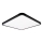 Top Light - LED Pritemdomas lubinis šviestuvas REVIT LED/50W/230V 3000-6500K 50x50 cm juoda + nuotolinio valdymo pultas
