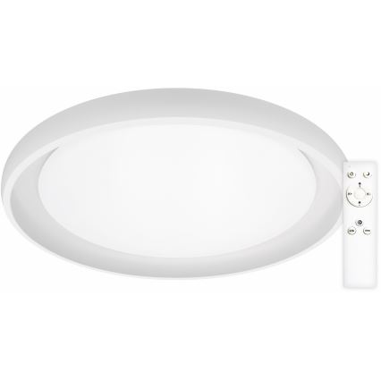 Top Light - LED Pritemdomas lubinis šviestuvas SALERNO LED/60W/230V 3000-6500K diametras 60 cm balta + nuotolinio valdymo pultas