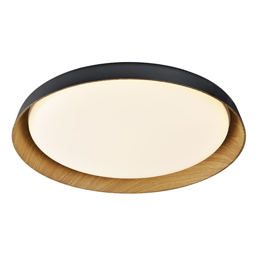 Top Light - LED Pritemdomas lubinis šviestuvas SATELLITE LED/48W/230V 3000-6500K diametras 53 cm juoda/ruda + nuotolinio valdymo pultas
