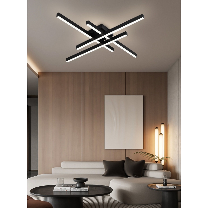 Top Light - LED Pritemdomas tvirtinamas sietynas CROSS LED/50W/230V 3000-6500K + nuotolinio valdymo pultas