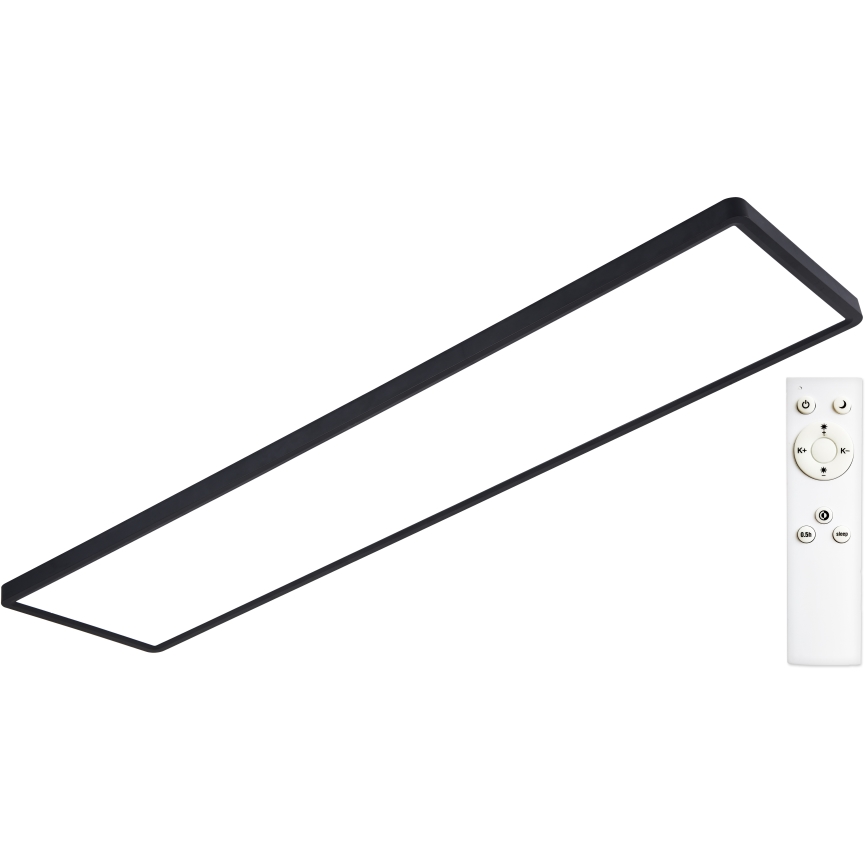 Top Light - LED Reguliuojama ant pagrindo montuojama panelė REVIT LED/70W/230V 3000-6500K 120x30 cm juoda + nuotolinio valdymo pultas