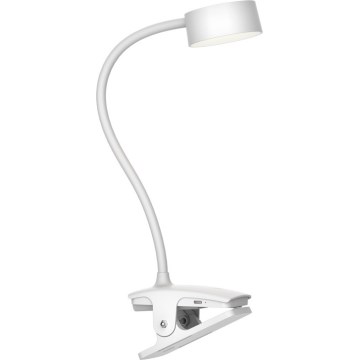 Top Light - LED Reguliuojama jutiklinė stal lampą su segtuku BELLA LED/4,8W/5V 3000-6500K balta