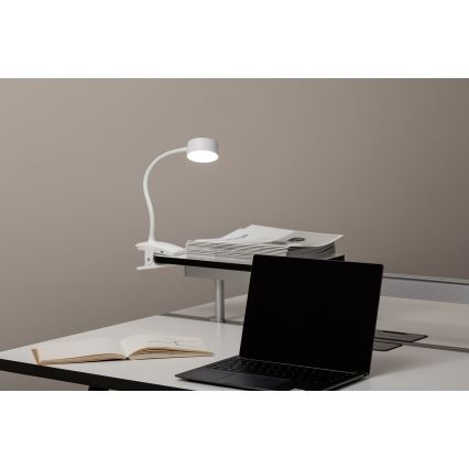 Top Light - LED Reguliuojama jutiklinė stal lampą su segtuku BELLA LED/4,8W/5V 3000-6500K balta