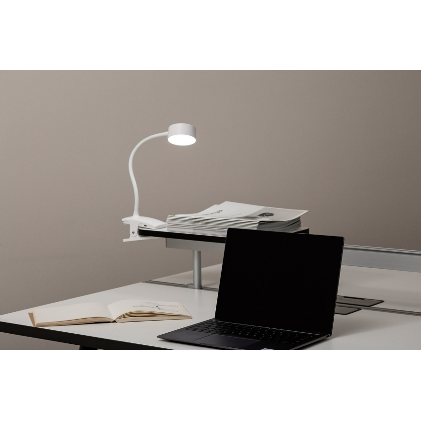 Top Light - LED Reguliuojama jutiklinė stal lampą su segtuku BELLA LED/4,8W/5V 3000-6500K balta