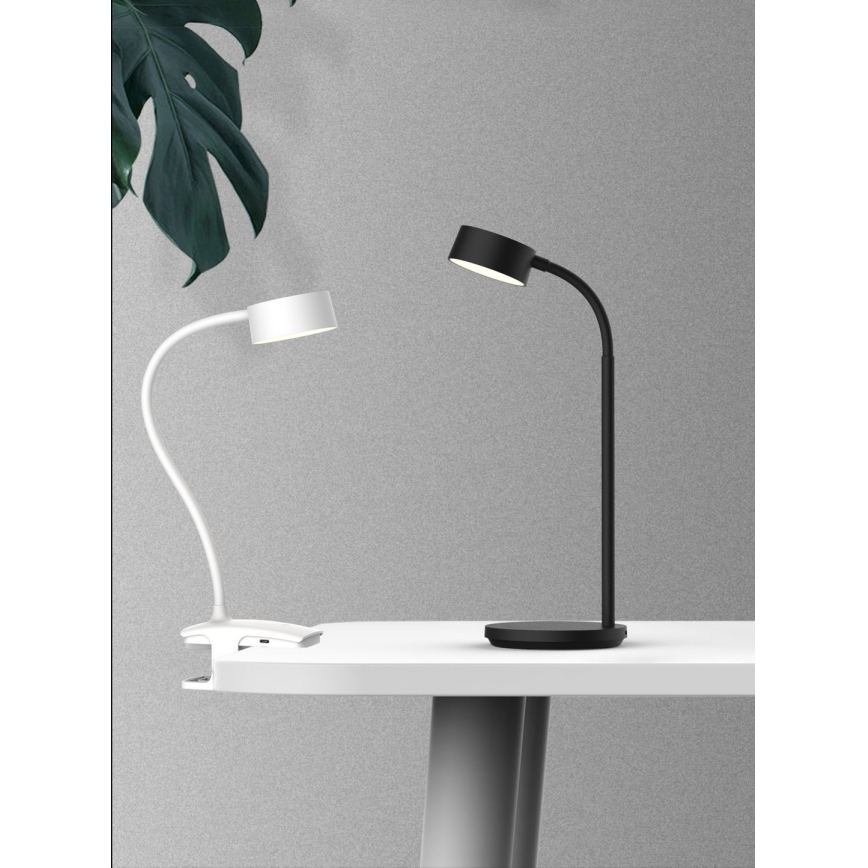 Top Light - LED Reguliuojama jutiklinė stal lampą su segtuku BELLA LED/4,8W/5V 3000-6500K balta