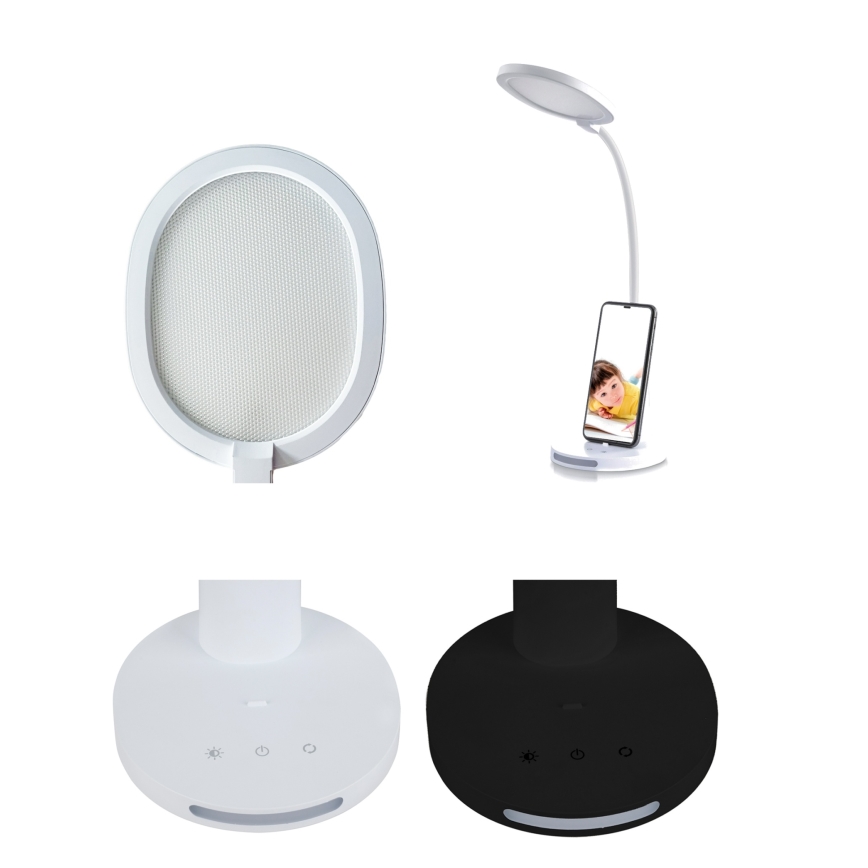 Top Light - LED Reguliuojama lietinė stalinė lempa VIOLA LED/12W/230V 2700-6500K juoda