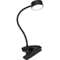 Top Light - LED reguliuojama stalinė lempa su segtuku BELLA LED/4,8W/5V 3000-6500K juoda
