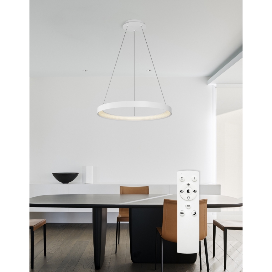 Top Light - LED Reguliuojamas pakabinamas sietynas ORBIT LED/40W/230V 3000-6500K diametras 50 cm balta + nuotolinio valdymo pultas