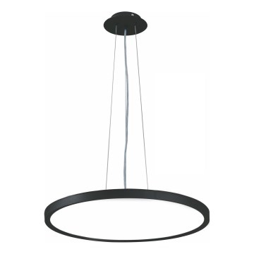 Top Light - LED Reguliuojamas pakabinamas sietynas REVIT LED/50W/230V 3000-6500K diametras 60 cm juoda + nuotolinio valdymo pultas