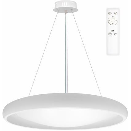 Top Light - LED Reguliuojamas pakabinamas sietynas SALERNO LED/60W/230V 3000-6500K diametras 60 cm balta + nuotolinio valdymo pultas