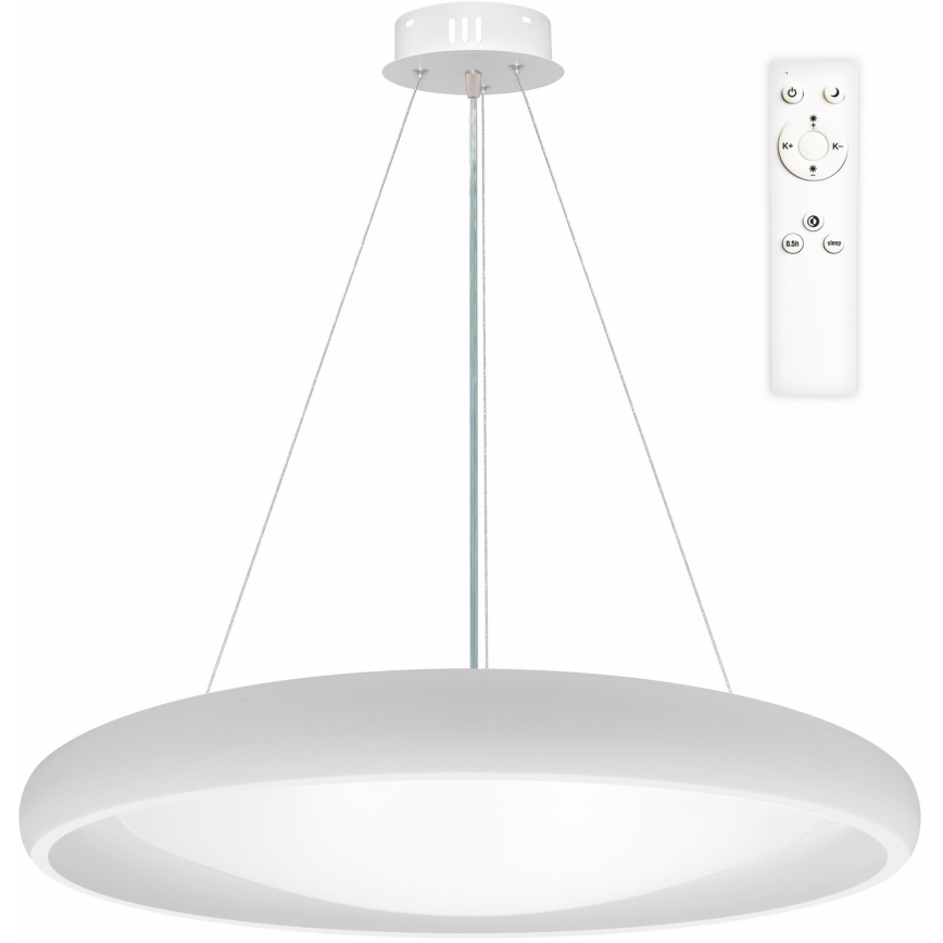 Top Light - LED Reguliuojamas pakabinamas sietynas SALERNO LED/60W/230V 3000-6500K diametras 60 cm balta + nuotolinio valdymo pultas