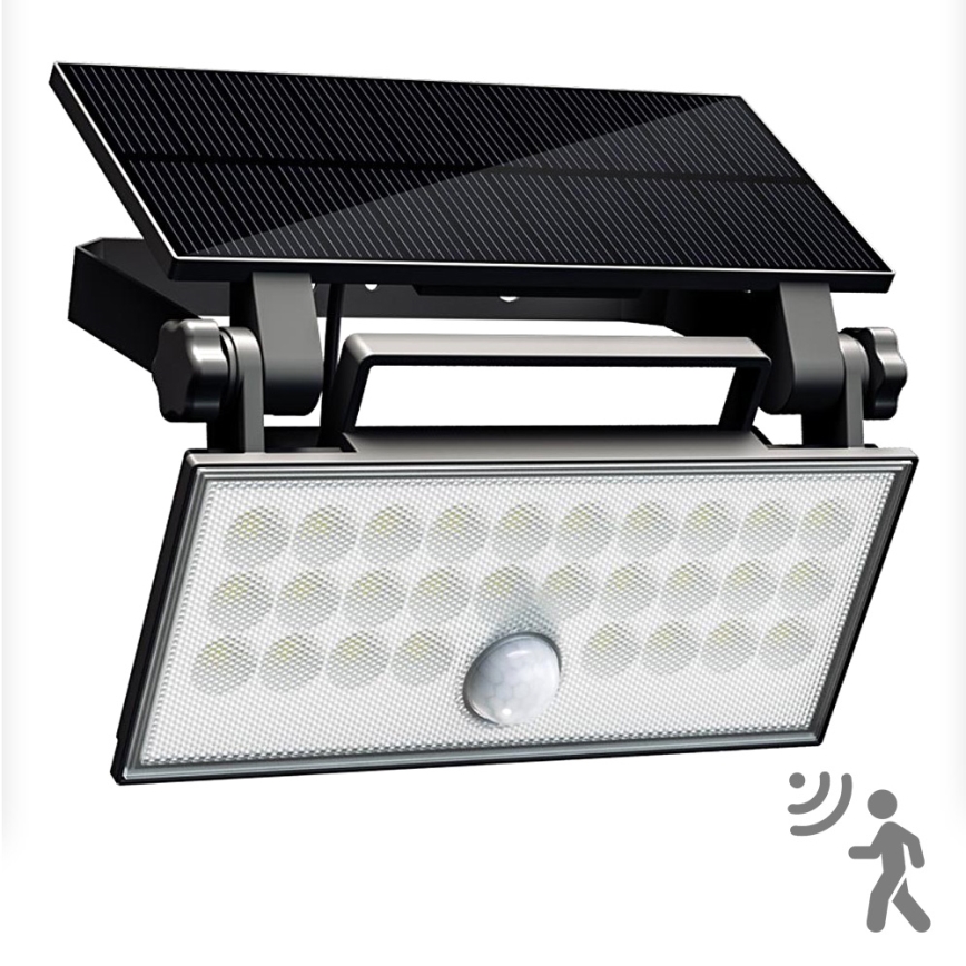 Top Light - LED Saulės sieninis prožektorius su jutikliu HELEON PRO LED/8W/3,7V IP65 4000K 2600 mAh