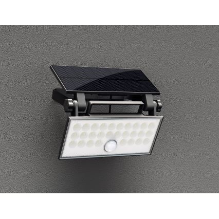 Top Light - LED Saulės sieninis prožektorius su jutikliu HELEON PRO LED/8W/3,7V IP65 4000K 2600 mAh