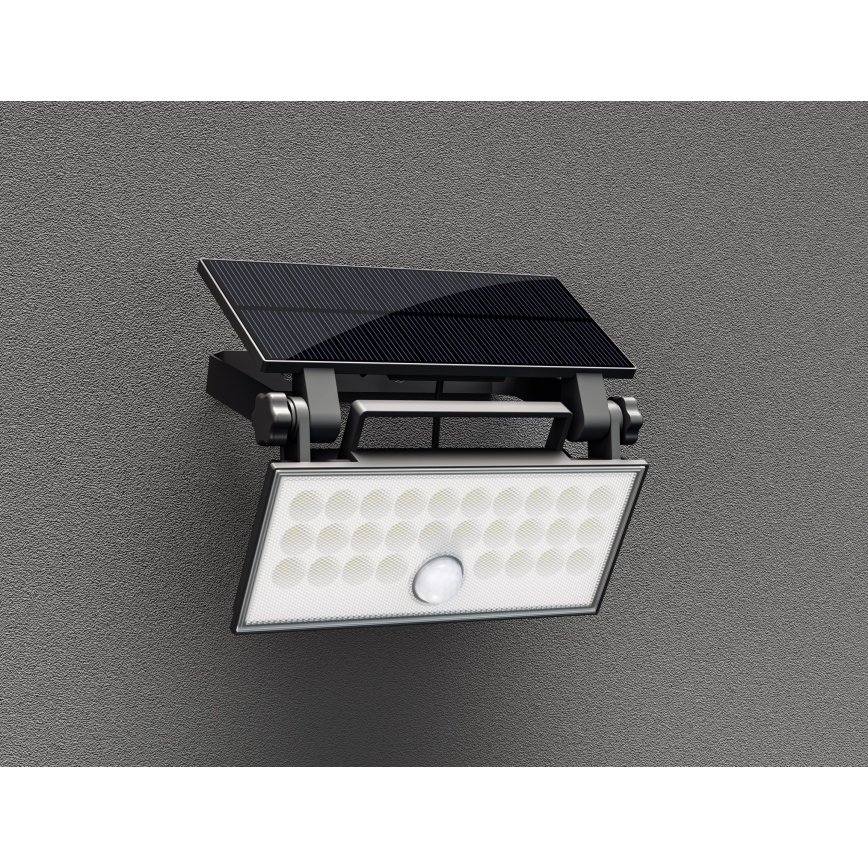 Top Light - LED Saulės sieninis prožektorius su jutikliu HELEON PRO LED/8W/3,7V IP65 4000K 2600 mAh