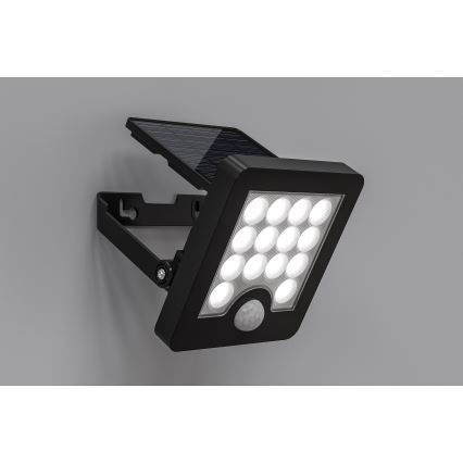 Top Light - LED Saulės sieninis prožektorius su jutikliu HELEON S LED/5W/3,7V IP65 4000K 1800 mAh
