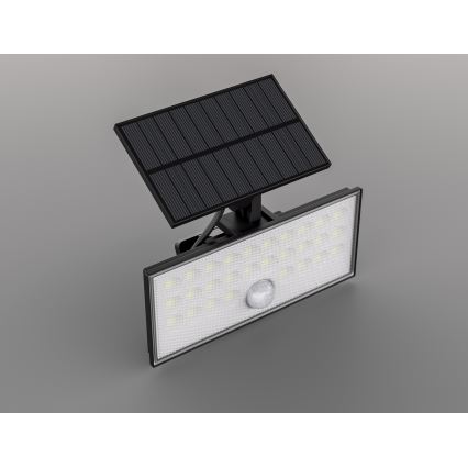 Top Light - LED Saulės sieninis prožektorius su jutikliu HELEON VARIO LED/8W/3,7V IP65 4000K 2200 mAh + nuotolinio valdymo pultas