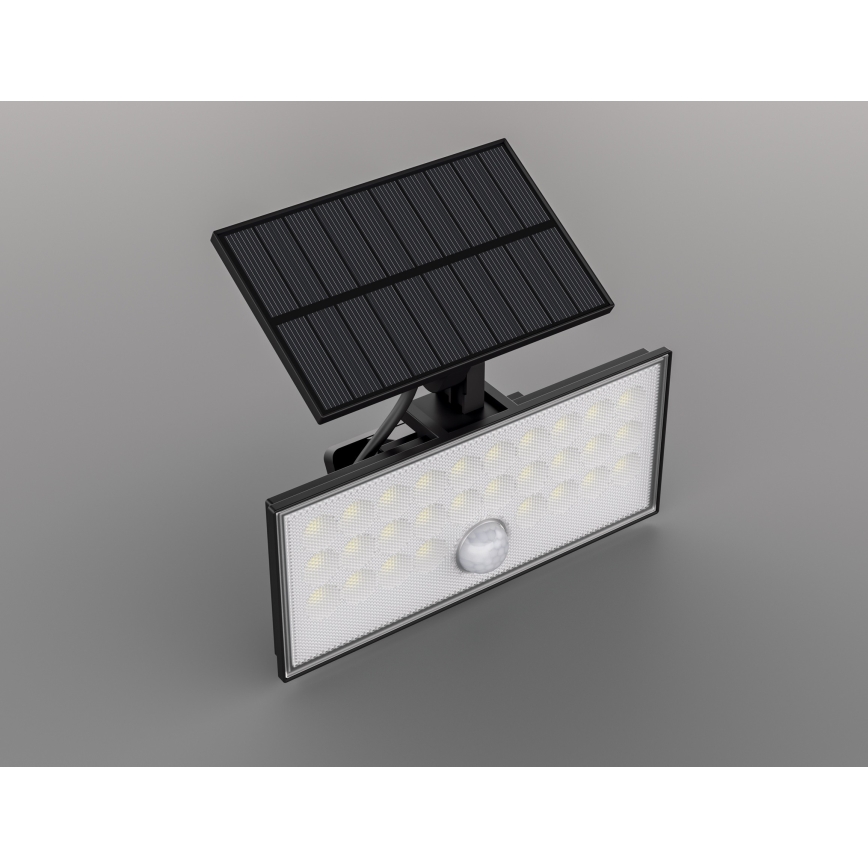 Top Light - LED Saulės sieninis prožektorius su jutikliu HELEON VARIO LED/8W/3,7V IP65 4000K 2200 mAh + nuotolinio valdymo pultas