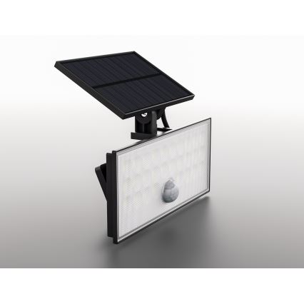 Top Light - LED Saulės sieninis prožektorius su jutikliu HELEON VARIO LED/8W/3,7V IP65 4000K 2200 mAh + nuotolinio valdymo pultas