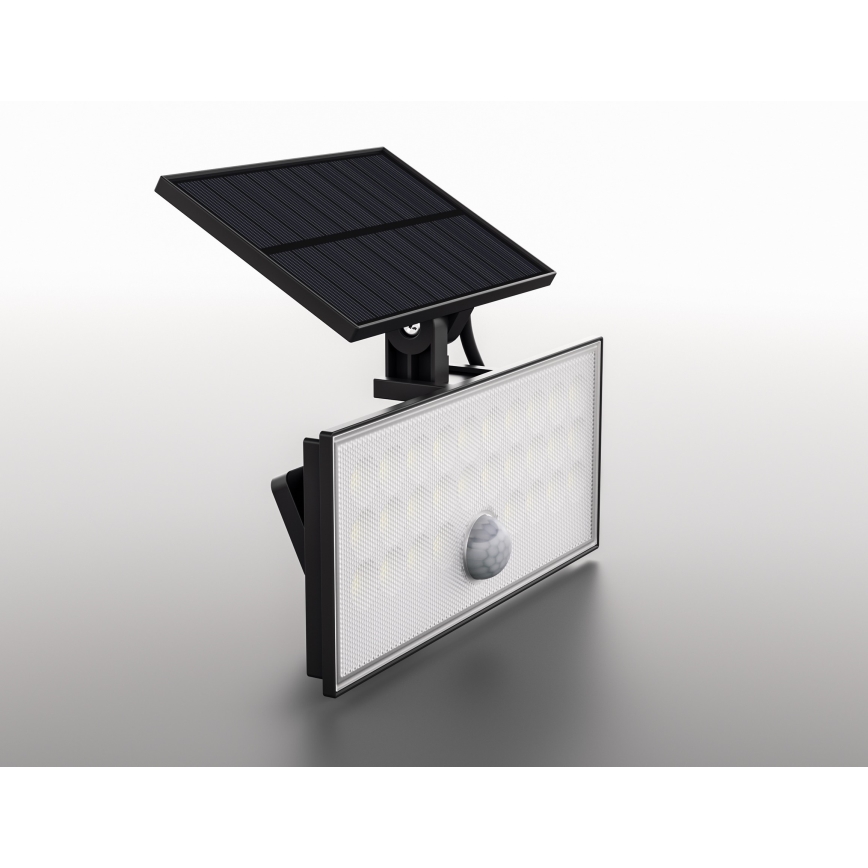 Top Light - LED Saulės sieninis prožektorius su jutikliu HELEON VARIO LED/8W/3,7V IP65 4000K 2200 mAh + nuotolinio valdymo pultas