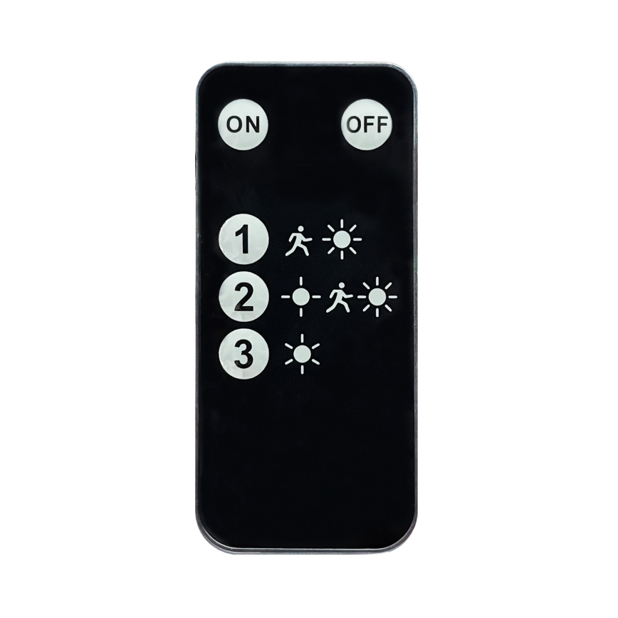 Top Light - LED Saulės sieninis prožektorius su jutikliu HELEON VARIO LED/8W/3,7V IP65 4000K 2200 mAh + nuotolinio valdymo pultas