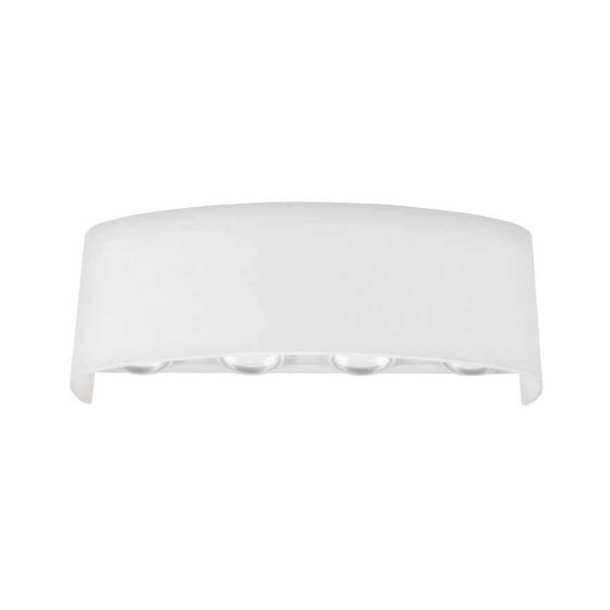 Top Light - LED sieninis lauko šviestuvas RAY B LED/8W/230V IP44 4000K balta