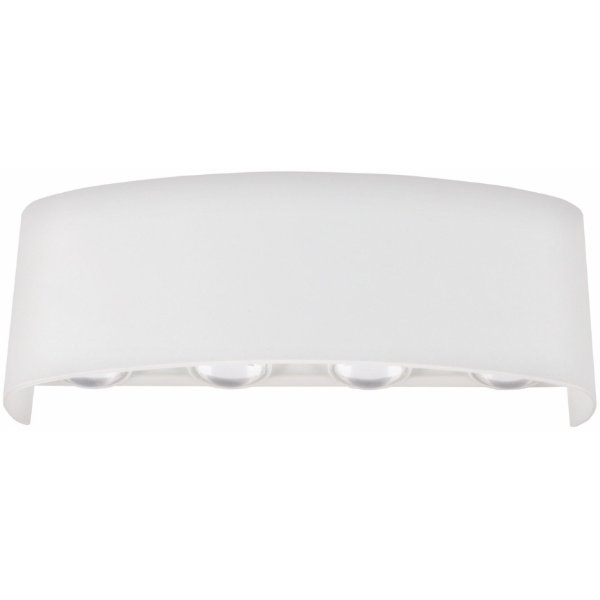 Top Light - LED sieninis lauko šviestuvas RAY B LED/8W/230V IP44 4000K balta