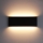 Top Light - LED sieninis lauko šviestuvas OBLIGO LED/12W/230V IP65 juoda