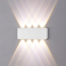 Top Light - LED sieninis lauko šviestuvas RAY B LED/8W/230V IP44 4000K balta