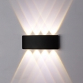 Top Light - LED sieninis lauko šviestuvas RAY LED/8W/230V IP44 4000K juoda