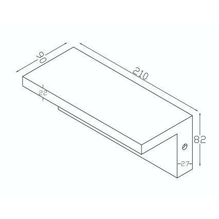 Top Light - LED lauko sieninis šviestuvas su judesio jutikliu ELON LED/10W/230V 3000/4000/6000K IP54 juodas