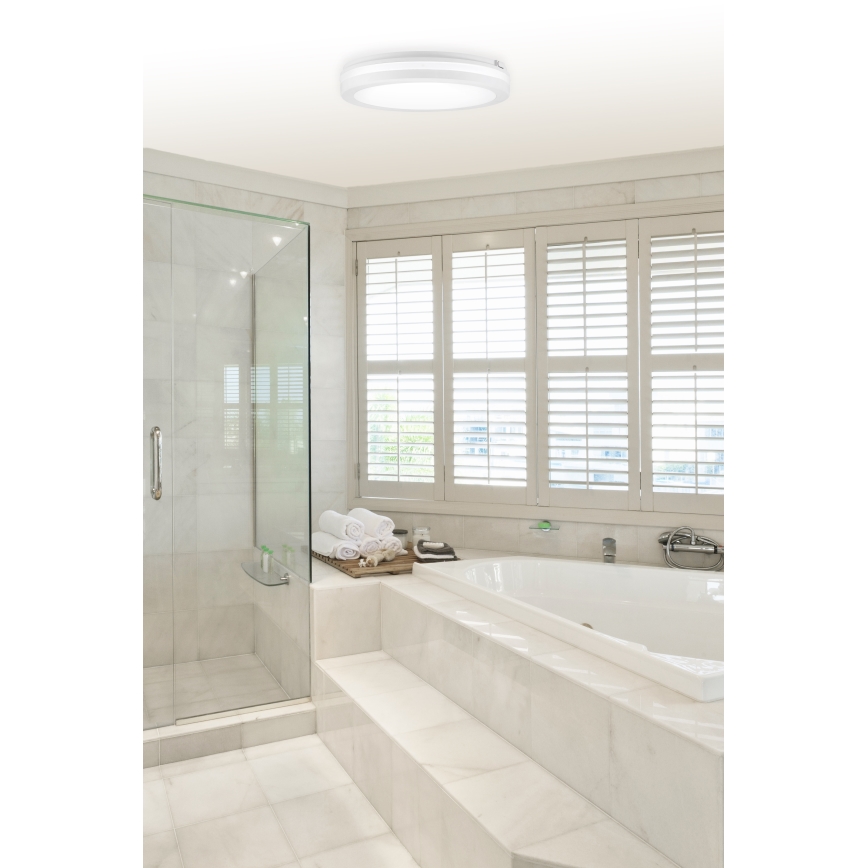 Top Light - LED vonios kambario lubinis šviestuvas COMET LED/40W/230V 3000/4000/6500K IP54 baltas Ø 40 cm